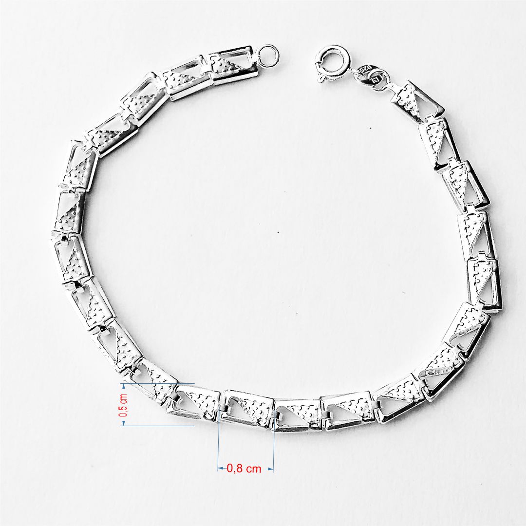Pulseira de prata 925 caixa