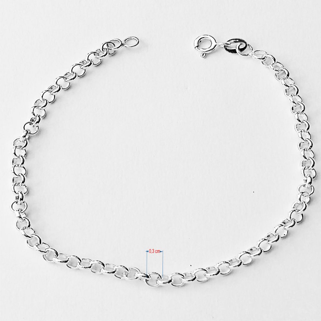 Pulseira de prata 925 elo português