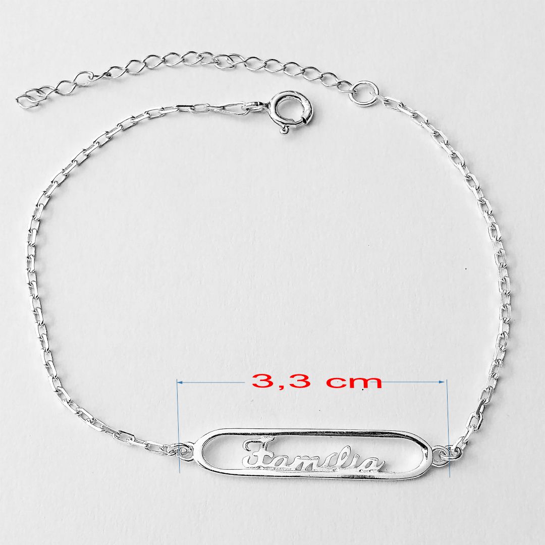 Pulseira de prata 925 família