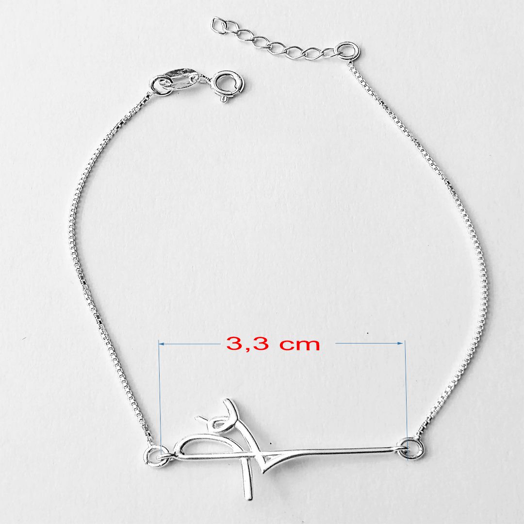 Pulseira de prata 925 Fé
