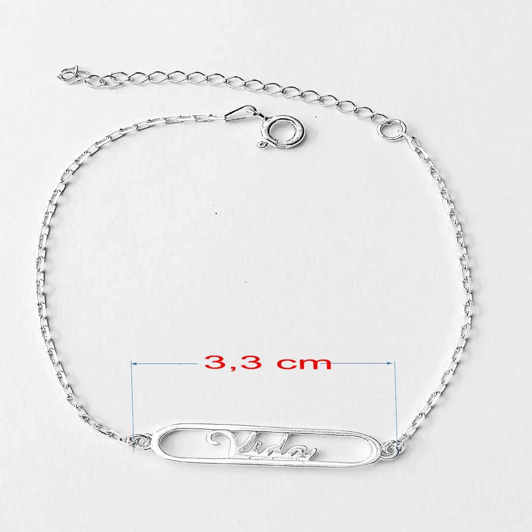 Pulseira de prata 925 vida