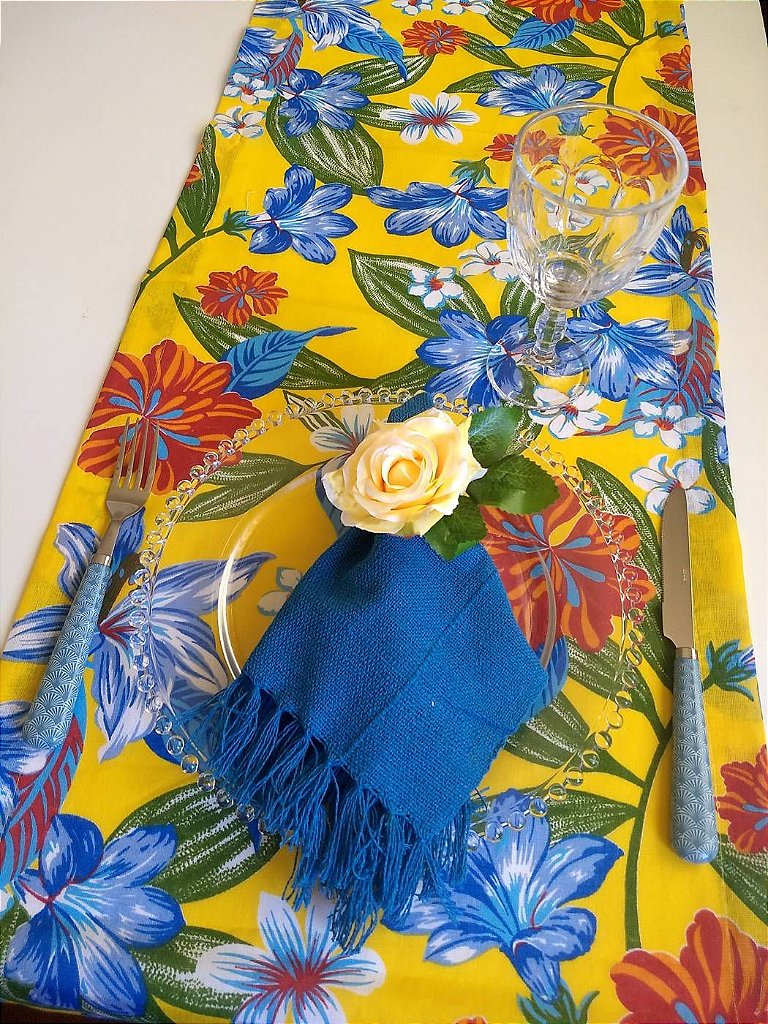 Trilho Tecido Chita Caminho Da Roca Arte Pratica