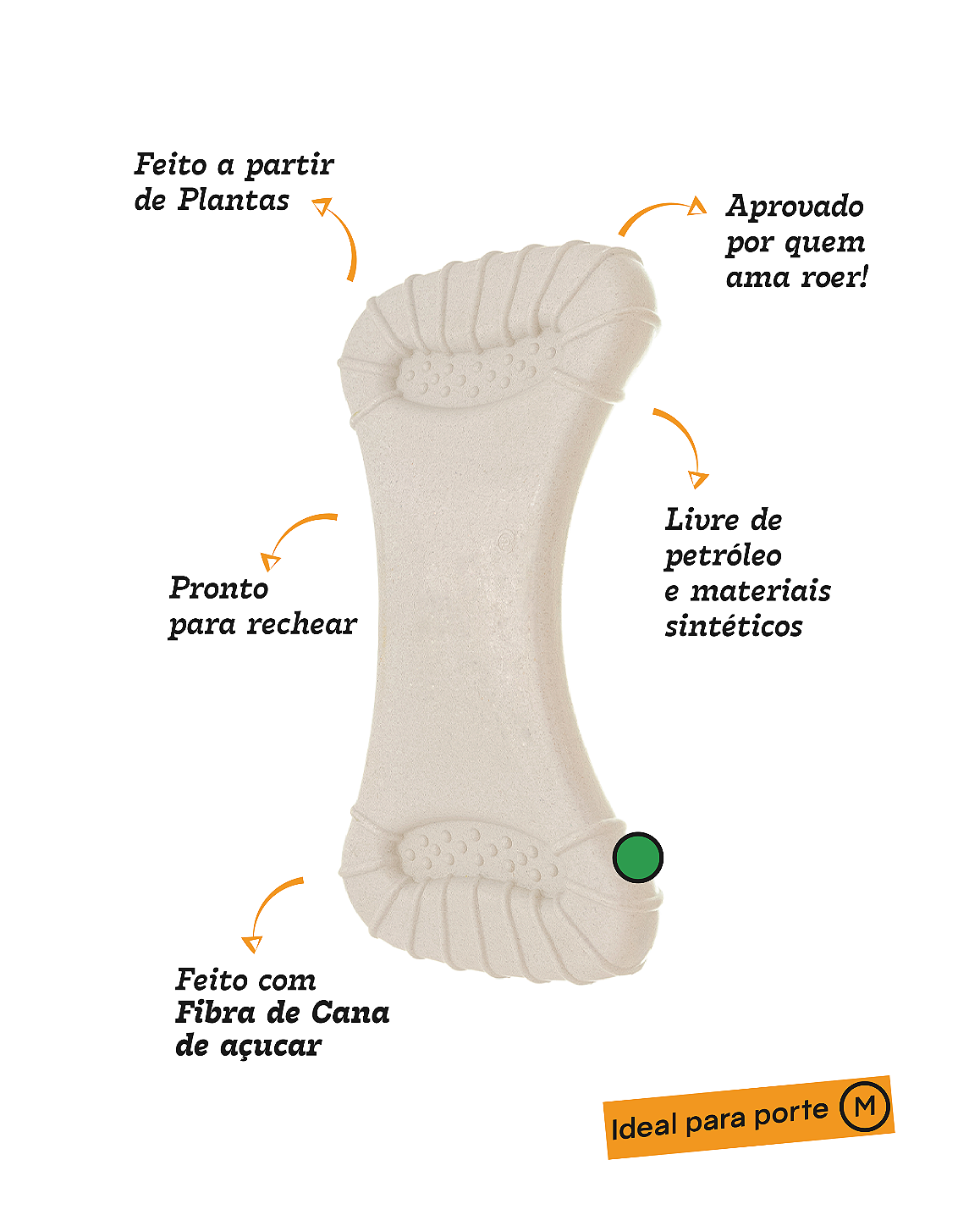 OSSÃO 2.0 RECHEAVEL CANA - MORDIDA FORTE