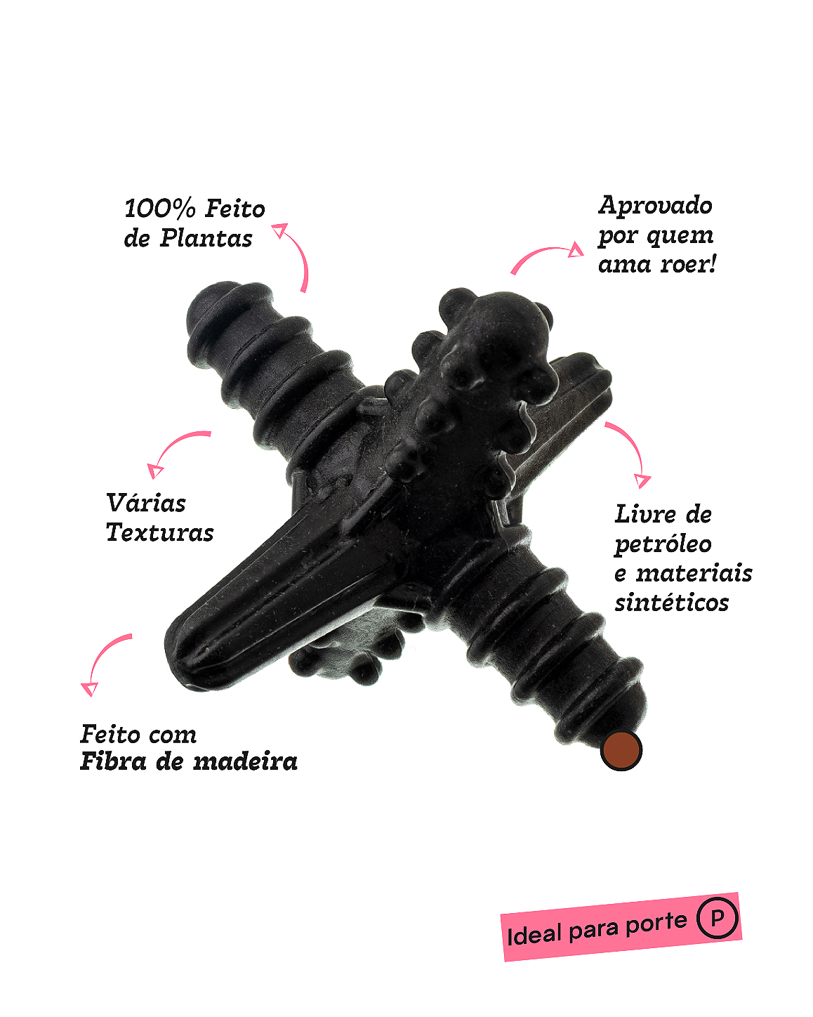 ASTERISCO PEQUENO MADEIRA - MORDIDA EXTRA FORTE