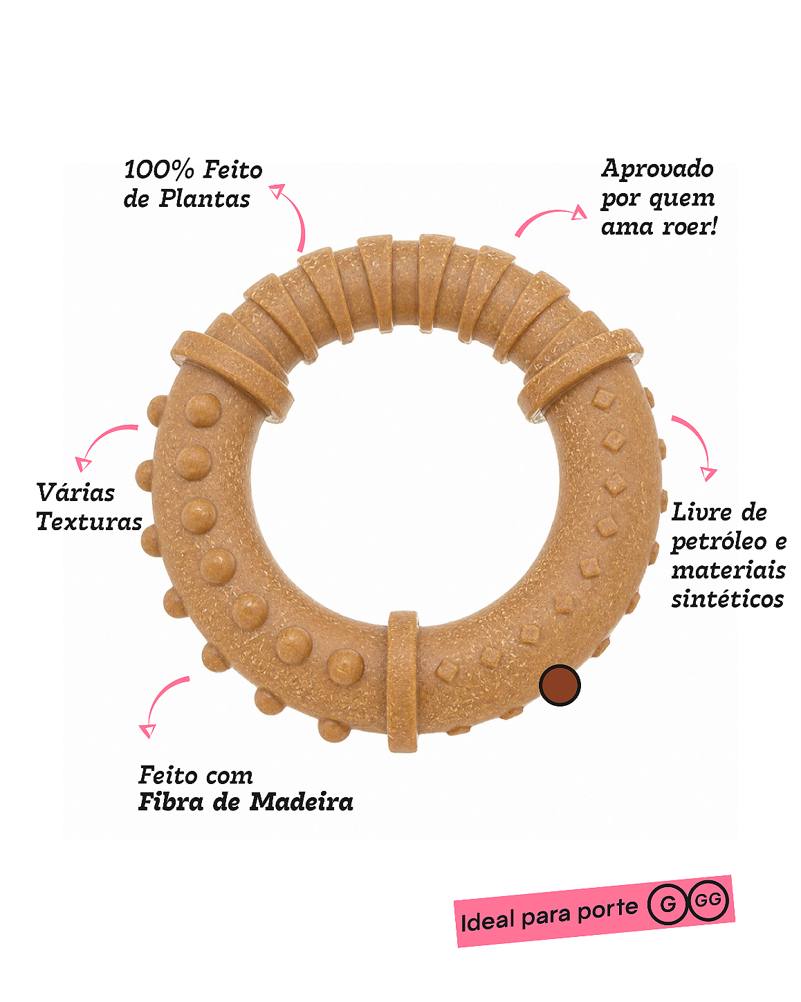 ARGOLA MADEIRA - MORDIDA EXTRA FORTE