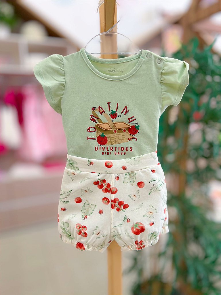 Conjunto Bebe Maca Nini Bambini bambole loja de roupa infantil e teens