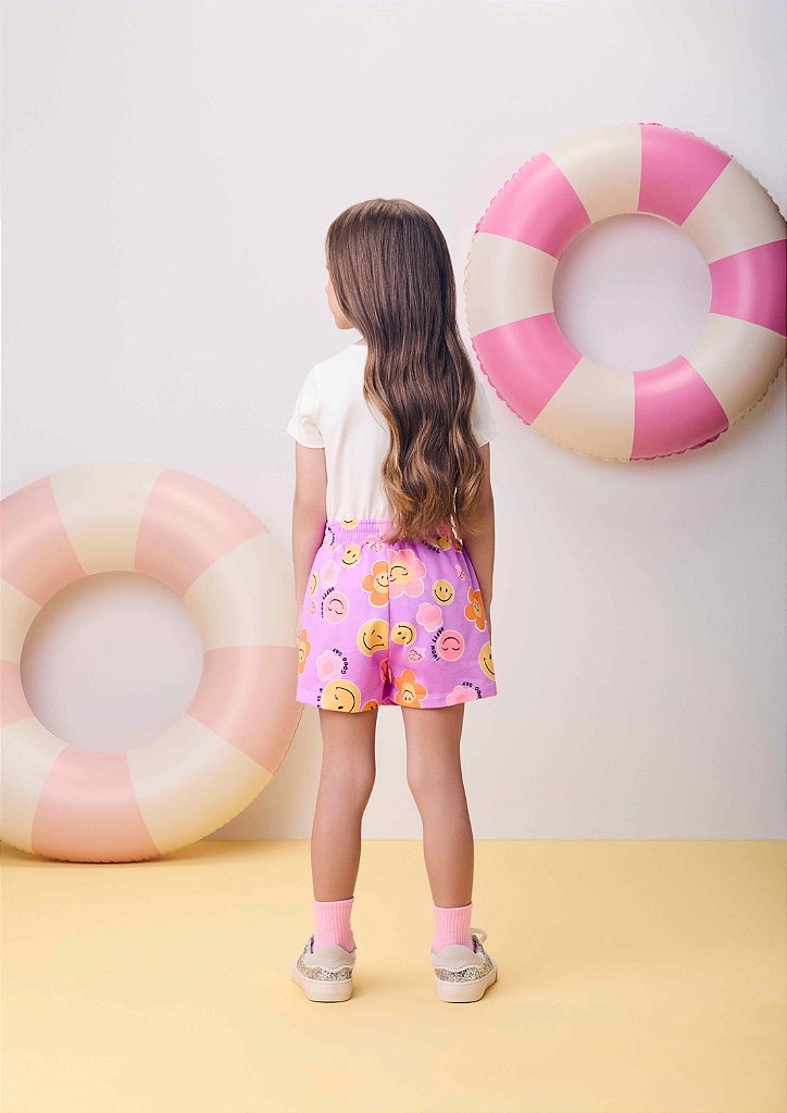 Conjunto Infantil Smile Lavanda Momi - bambolê - loja de roupa