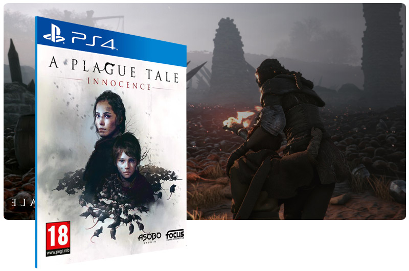 Banner do game A Plague Tale: Innocence em mídia digital para PS4