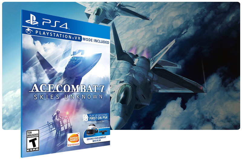 Banner do game ACE COMBAT 7 SKIES UNKNOWN para PS4