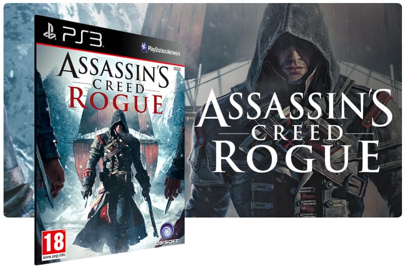 Banner do game Assassins Creed Rogue para PS3