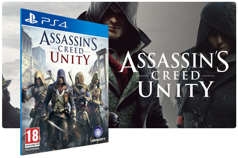 Banner do game Assassins Creed Unity para PS4