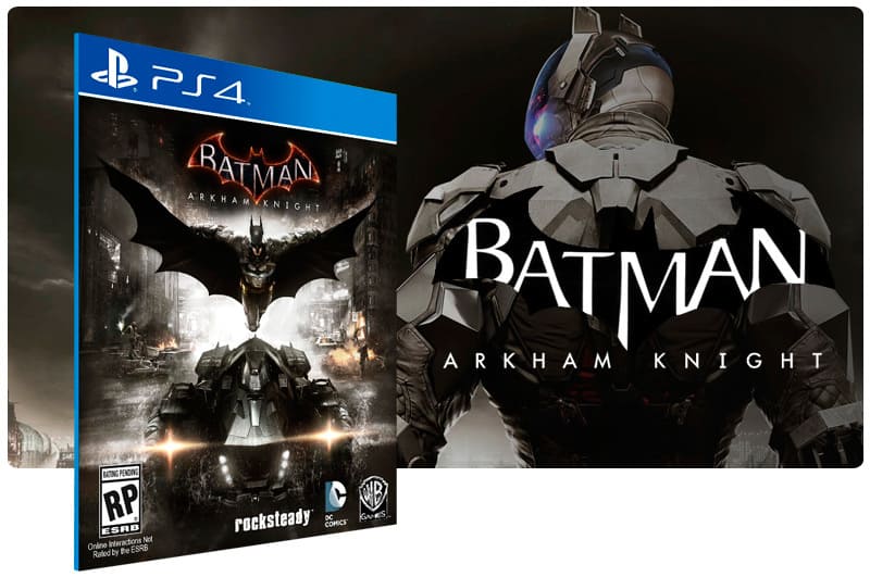 Banner do game Batman Arkham Knight para PS4