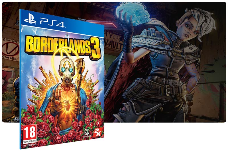 Banner do game Borderlands 3 em mídia digital para PS4