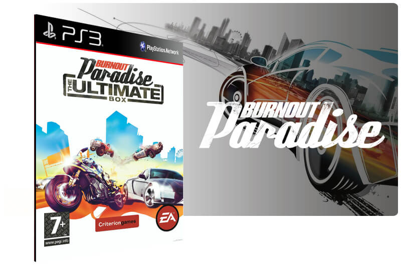 Banner do game Burnout Paradise Ultimate Edition para PS3