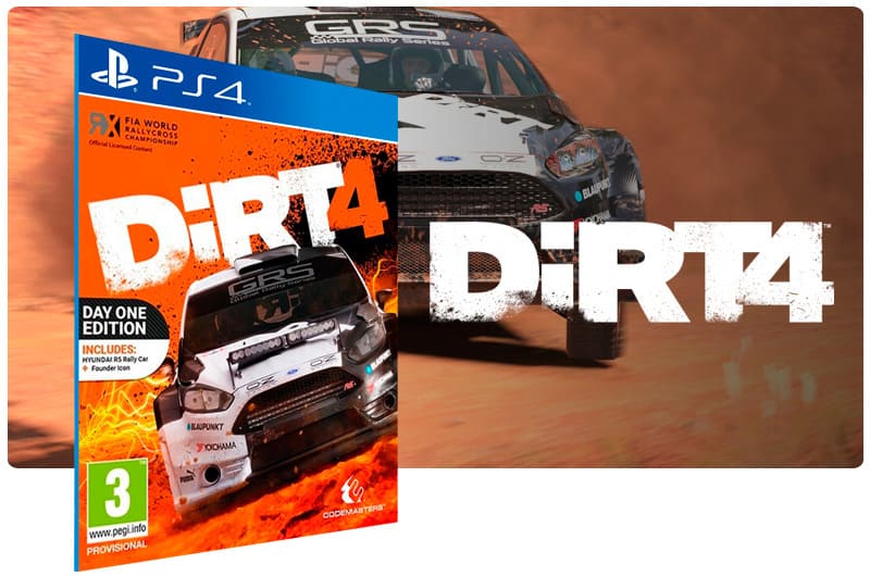 Banner do game DiRT 4 para PS4