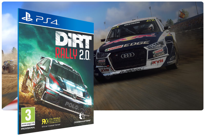 Banner do game DiRT Rally 2.0 para PS4