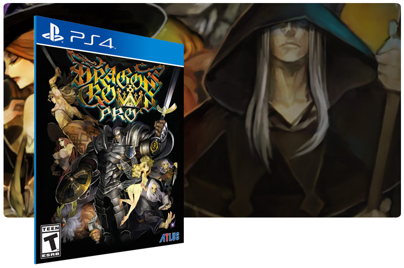 Banner do game Dragons Crown Pro em mídia digital para PS4