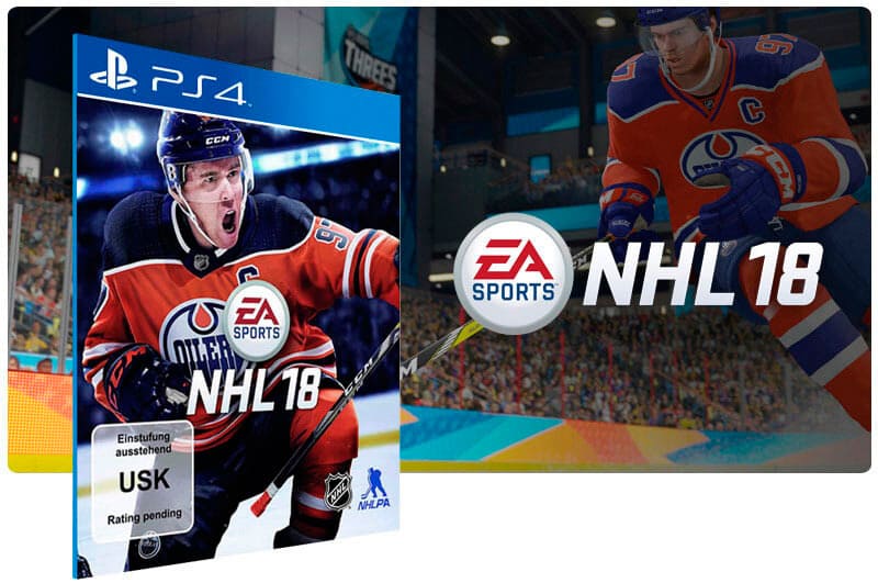 Banner do game NHL 18 Standard Edition para PS4