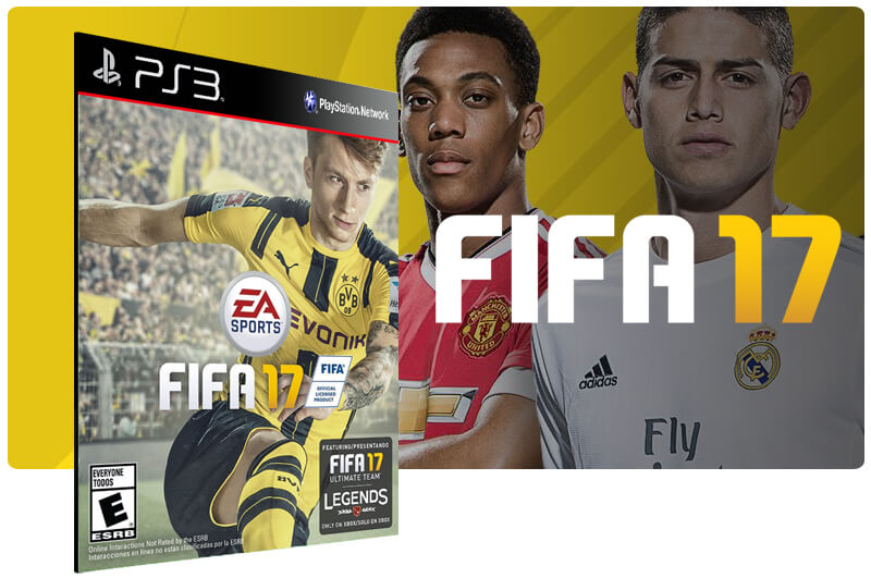 Banner do game Fifa 17 para PS3