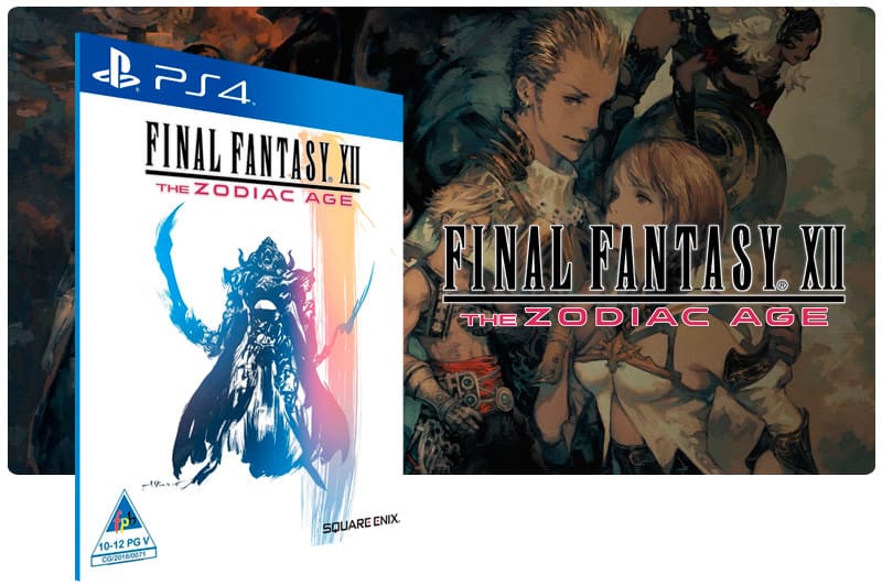 Banner do game Final Fantasy XII The Zodiac Age para PS4