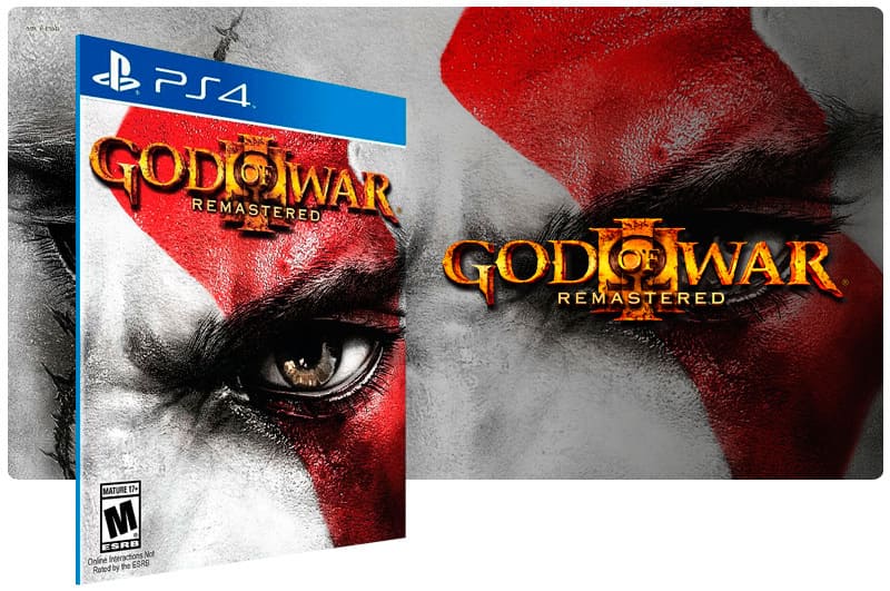 Banner do game God Of War 3 Remastered para PS4