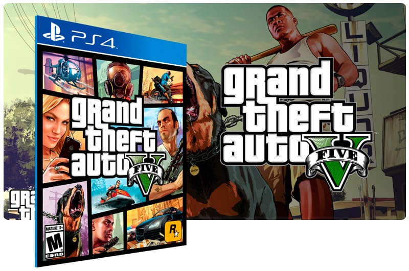 gta 5 para ps4 em mídia digital