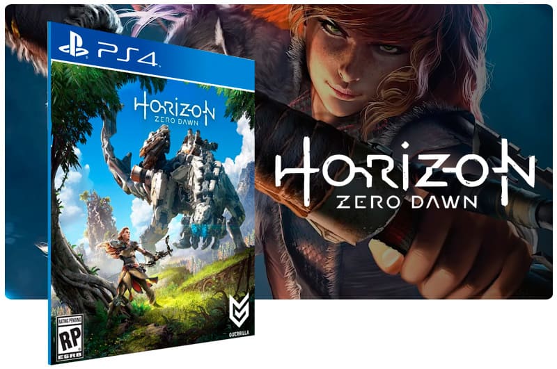 Banner do game Horizon Zero Dawn para PS4