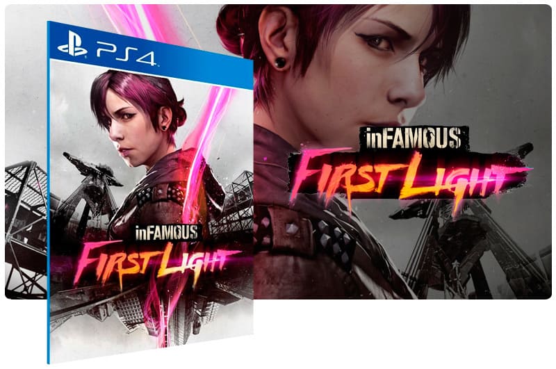 Banner do game Infamous First Light para PS4