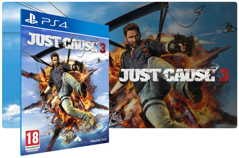 Banner do game Just Cause 3 para PS4