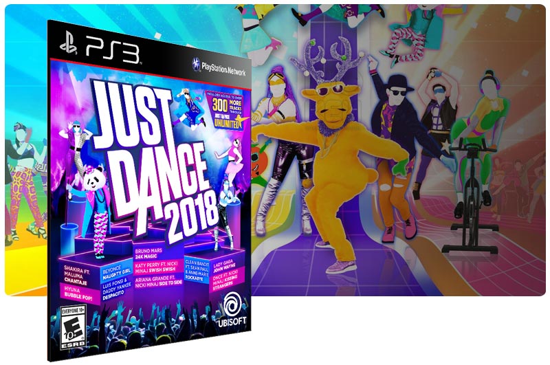 Banner do game Just Dance 2018 para PS3