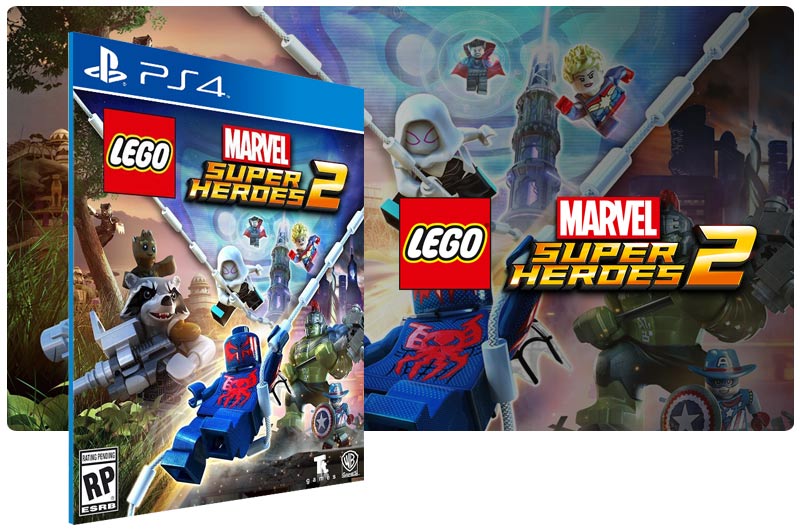 Banner do game LEGO Marvel Super Heroes 2 para PS4