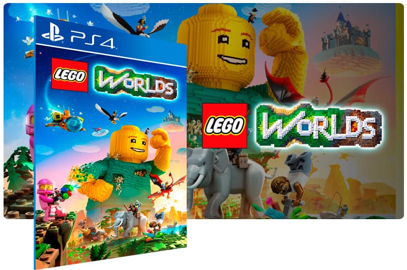 Banner do game Lego Worlds para PS4