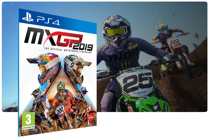 Banner do game MXGP 2019 em mídia digital para PS4