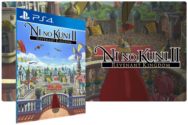 Banner do game Ni no Kuni 2 REVENANT KINGDOM em mídia digital para PS4