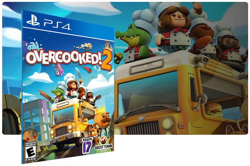 Banner do game Overcooked 2 para PS4