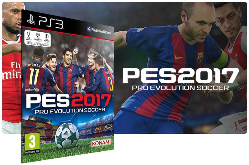 Banner do game PES 17 para PS3