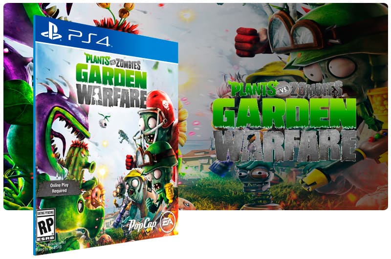 Banner do game Plants Vs Zombies Garden Warfare para PS4