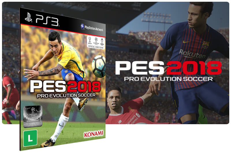 Banner do game PES 18 para PS3