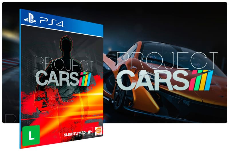 Banner do game Project Cars para PS4