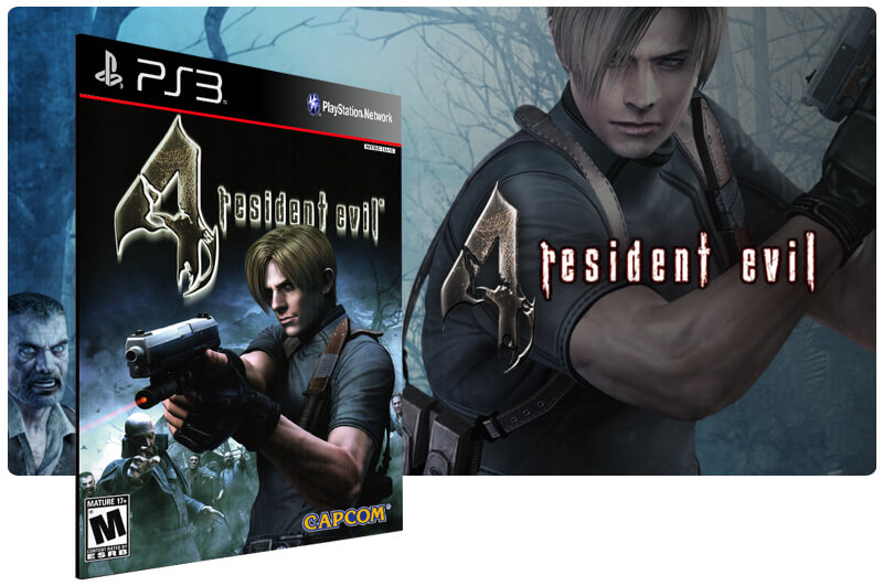 Banner do game Resident Evil 4 HD para PS3