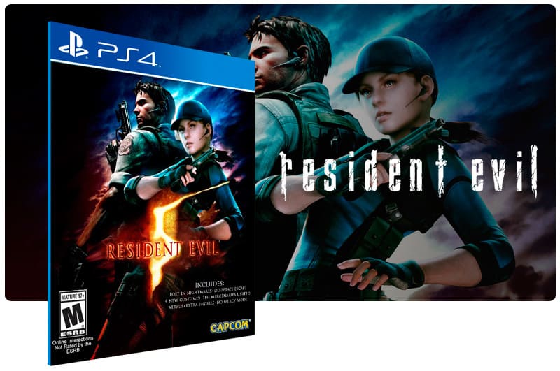 Banner do game Resident Evil 5 para PS4