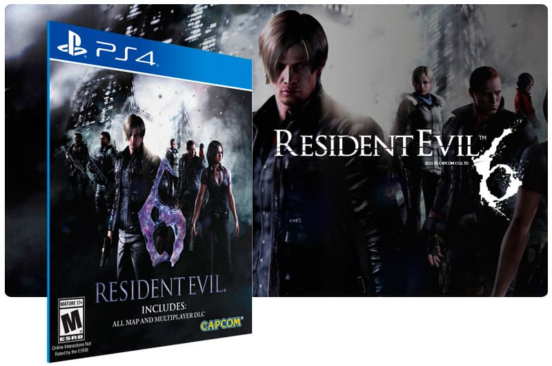 Banner do game Resident Evil 6 para PS4