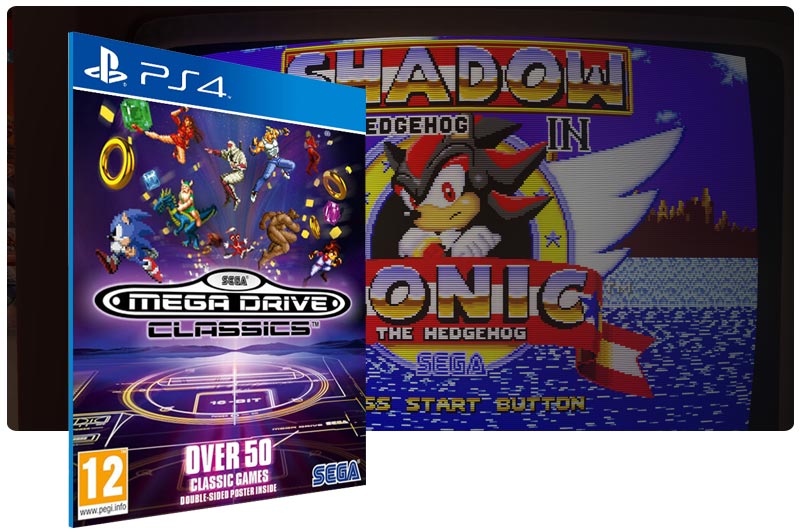 Banner do game SEGA Genesis Classics em mídia digital para PS4