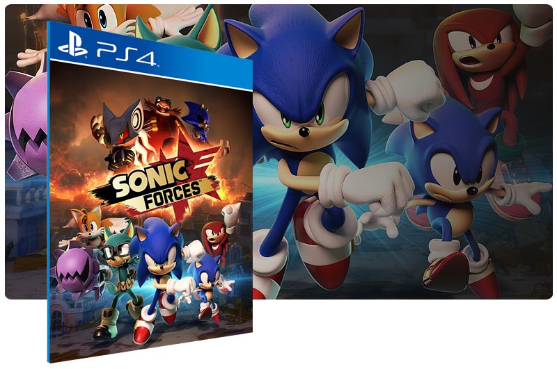 Banner do game SONIC FORCES Digital Bonus Edition para PS4