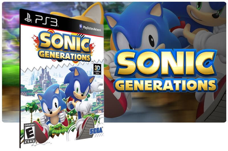 Banner do game Sonic Generations para PS3