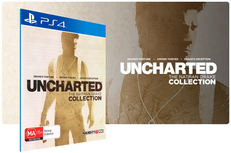 Banner do game Uncharted The Nathan Drake Collection para PS4