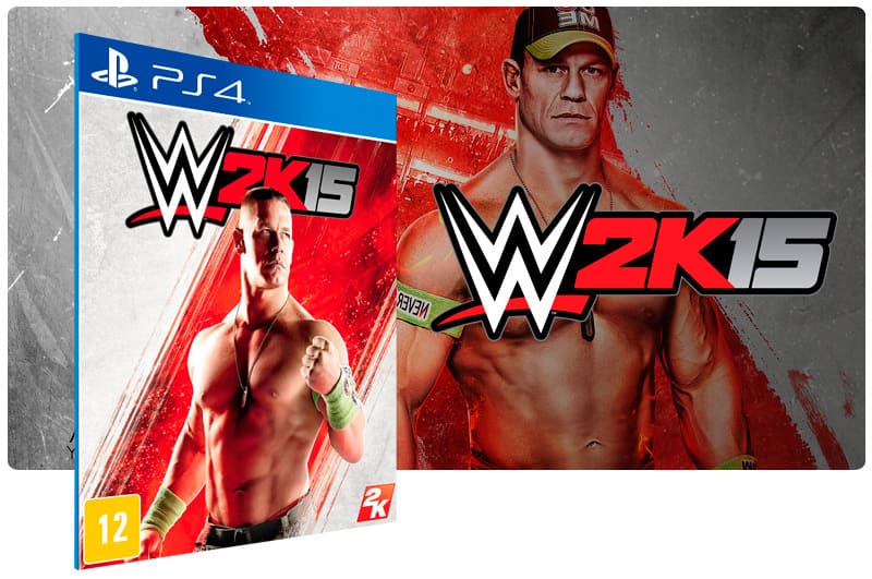 Banner do game WWE 2K15 para PS4