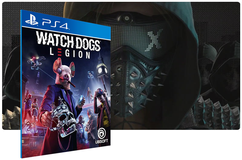 Banner do game Watch Dogs: Legion para PS4
