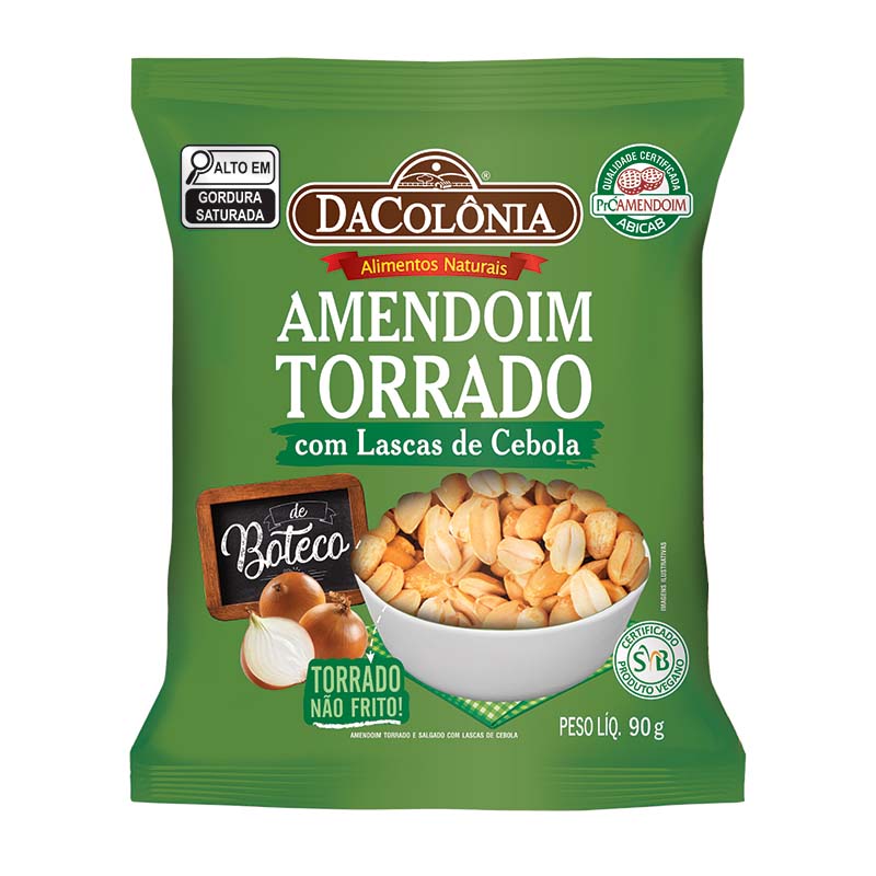 Amendoim Assado com Lascas de Cebola 90g - Loja virtual DaColônia