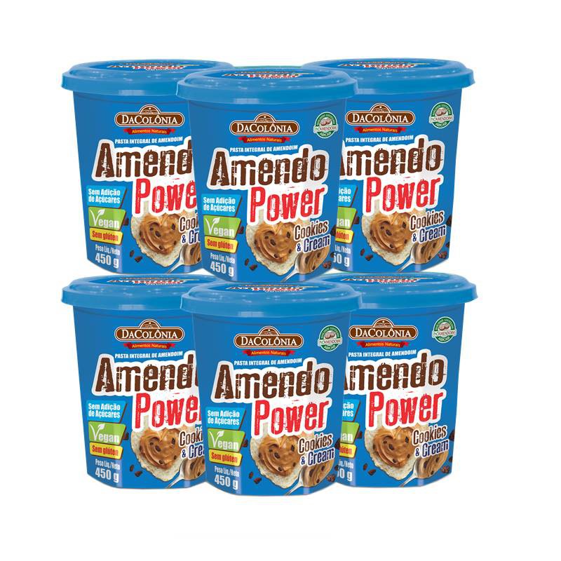 Pasta de Amendoim Integral Zero Açúcar Amendopower DaColônia 450g